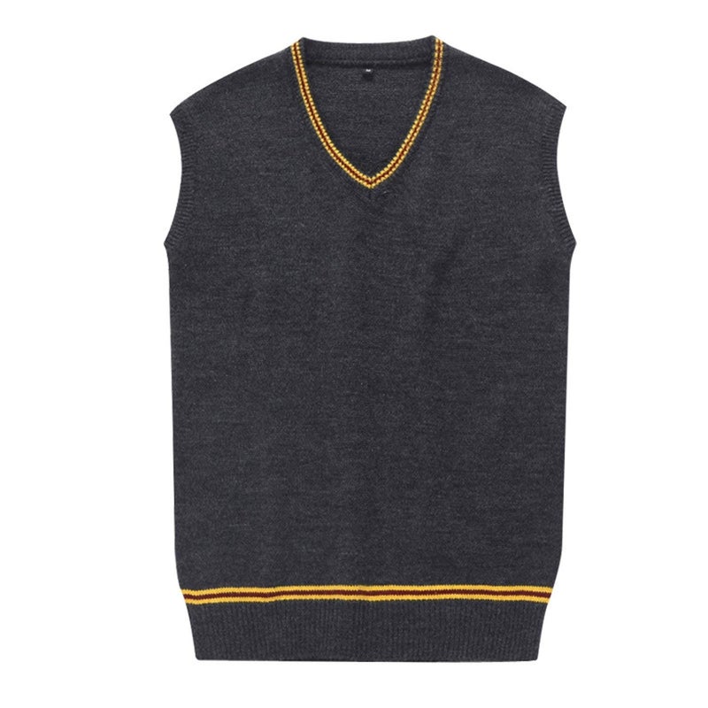 VACIGODEN Unisex Costume Sweater Vest Fall and Winter Cardigan Waistcoat Cosplay - Image 1